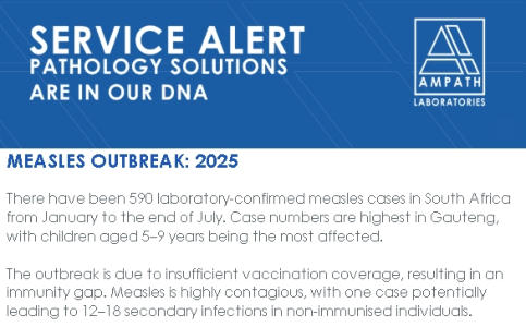 MEASELS HEALTH WARNING